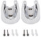 2PCS SCEWS Toilet Bidet Spray Holder with Wall Mounted Handheld Shower Head Holder Fixed Base Bathroom Accessories