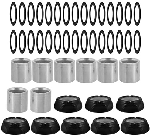 Homoyoyo Juego de 56 Piezas Accesorios Metálicos para Patineta y Longboard, Tornillos, Tuercas y Arandelas Resistentes para Tablas de Surf Terrestres, Kit de Hardware para Reparación