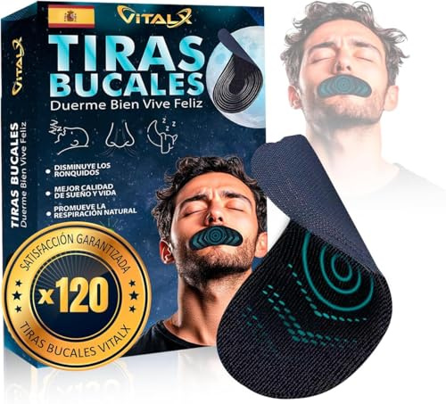 VITALX® SUPER PACK 120 MOUTH TAPE PREMIUM + Guía De Uso | Máxima DURACIÓN y CONFORT | Mouth Tape for sleeping | Antirronquidos para dormir | Tiras bucales para dormir | Tapa bocas para dormir