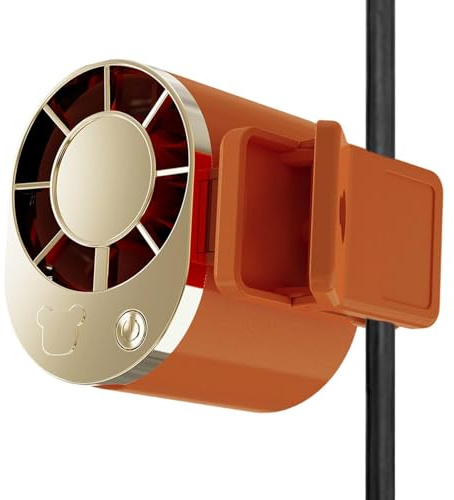 Ventilador Ponible - Dispositivo USB Recargable con Pantalla LED y 3 Velocidades Ajustables - Ventilador con Clip,Para Verano Viajes Camping Playa Festivales Deportes Oficinas Escritorio Senderismo