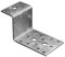 DMX - Z-Typ Schwerlast Winkelverbinder Lochwinkel Bauwinkel Holzverbinder Balkenwinkel Klammern Möbelverbinder Montagewinkel Verzinkt - LZ - Silber, 50x85x30x2,5 (20 Stk./Verp.)