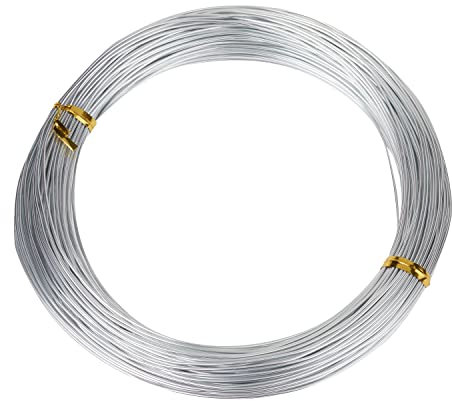 VBS XXL Alu-Draht Silberfarben Drahtschmuck Blumendraht DIY Floristik Basteln 1 mm / 40 m
