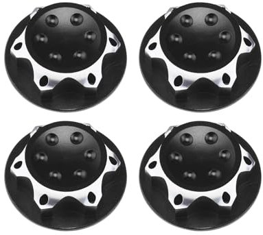 VGOL Lot de 4 écrous de Roue hexagonaux de 17 mm pour Voiture télécommandée 1/8 RC Camion Tout-Terrain Compatible avec Redcat Compatible avec E-Revo, Noir