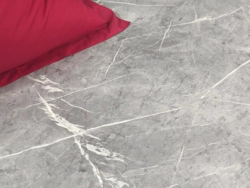 PVC Bodenbelag Vinylboden in Marmor Optik,hell, Zuschnitt (2m breit, 2m lang)