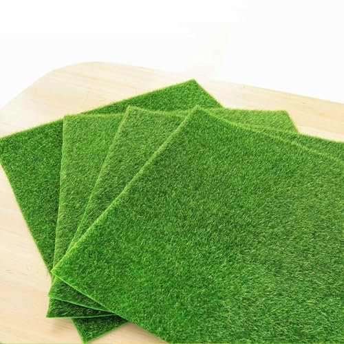 Tappeto di erba artificiale per la decorazione della casa (30 x 30 cm)