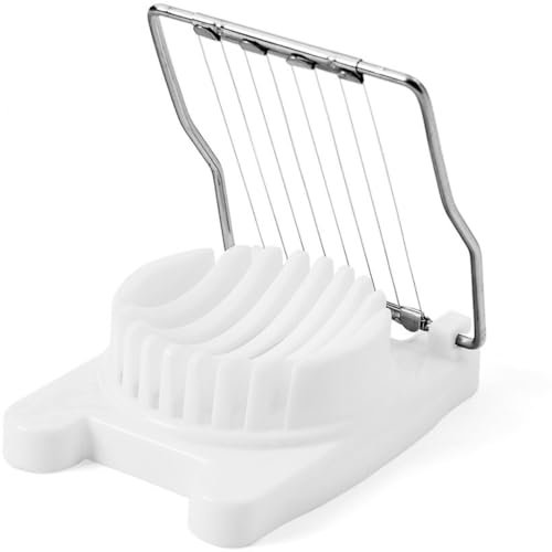 Cortador de Huevos Cocidos VAZCAN® | Fácil de Usar, Corte Preciso, Apto para Lavavajillas y Compacto (Mediano)