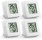 NEUTYPECHIC 4 Pièces Thermometre Interieur Maison, LCD Numérique Hygrometre Interieur, Thermometre Chambre Bebe Indicateur Smiley, Capteur Humidité pour Chambre, Serre, Véranda, Bureau, Hôtel