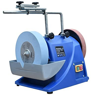 Afilador de cuchillos multifuncional refrigerado por agua Afilador de cuchillos eléctrico pequeño Amoladora de agua de baja velocidad Máquina pulidora Bricolaje y herramientas