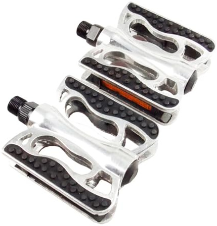 HOUSON Cykelpedaler, halkfria MTB-pedaler (109 x 76 x 28 mm) av aluminium med reflektorer för BMX, MTB, racercyklar PL007