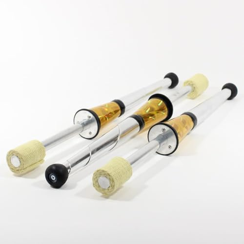Zeekio Fire Torch Juggling Club Set - Premium Quality - Set of 3 (All Gold)