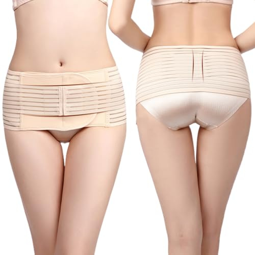 Ceinture de soutien abdominal post-partum intégrée avec ceinture d'extension élastique réglable et respirante pour la récupération post-partum de la taille et des hanches.