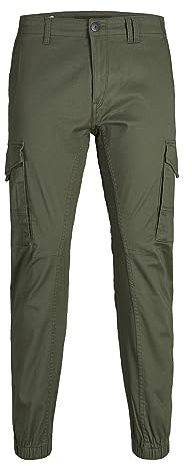 JACK & JONES Jjipaul Jjflake AKM 542 Olive Night , Pantalones Hombre, Verde (Olive Night), W30/L32 (Talla del Fabricante 30)
