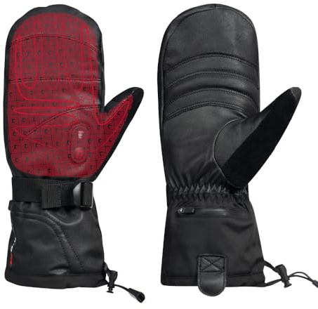 G-HEAT Limit‑30 - Guantes calefactables unisex con baterías, aptos para pantalla táctil, impermeables y resistentes al viento, con correa extraíble, ideales para esquí, snowboard y deportes de