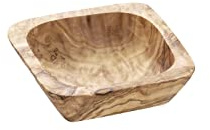 APS Bol - Olive - 7,5 x 7,5 cm - Hauteur : 2,5 cm - Bois d'olivier 0,05 l (chaque pièce est unique. La couleur et le grain peuvent différer.)