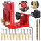 Pocket Hole Jig Kit, Adjustable Woodworking Punch Locator with Dowel Jig and Drill Guide, Metal Drilling Locator for Carpentry, DIY Woodworking Tools Universal Motorcycle Handlebar Lock