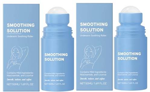 Roller Apaisant Pour Après-Rasage Des Aisselles - 2 Pièces - Soin Peau Homme & Femme - Sérum Hydratant, Rafraîchissant Et Exfoliant - Réduit Les Irritations Et Les Poils Incarnés Soothing Rollerball