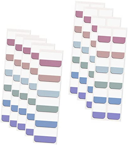 DIYEAH 1 Satz Index-Label Registerreiter selbstklebend Etikett bunt tragbare Seitenmarkierungen bookmarks schreibwaren Multifunktions-Klebestreifen Bürobedarf PVC selbstklebend Colorful