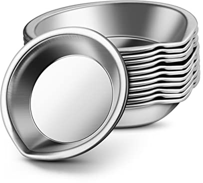 EXCEART 12 Pezzi Tavolozze per Miscelare i Colori in Acciaio Resistente Beccuccio Vassoio per Pittura Acquerello Trucco e Miscelazione di Vernici per Modelli