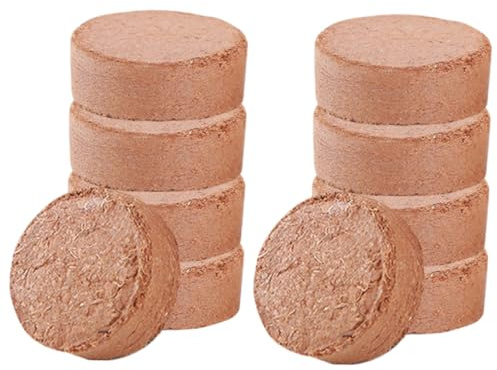 TOYANDONA 60piezas Bloque De Plántulas De Salvado Natural Suelo Nutritivo para Viveros Bloques De Tierra Compactada para Jardinería para Plantas De Interior y Suculentas