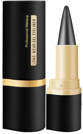 Vawolecy Lápiz Delineador de Gel, delineador de ojos colorido y brillante resistente al agua, de acabado metálico satinado altamente pigmentado e impermeable