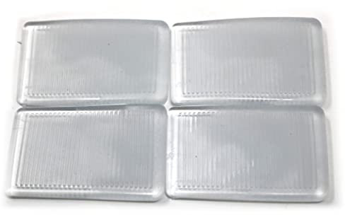 fiXte - 4 cunei impilabili in gomma morbida per finestre, porte, tavoli, trasparenti