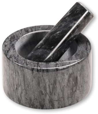 KESPER | Mörser, Material: Marmor, Maße: Ø 13 cm/Höhe: 8 cm, Farbe: Dunkelgrau | 71504