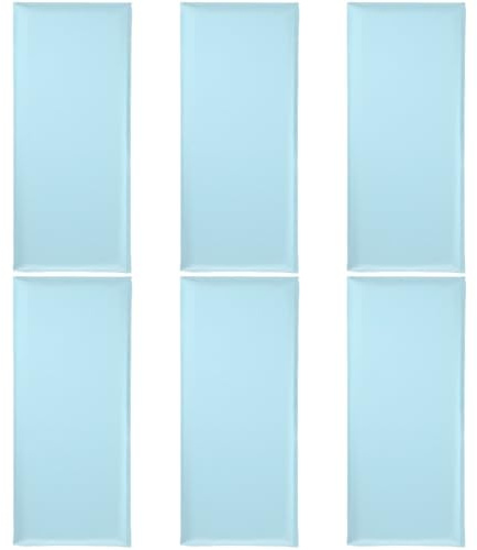 Warmhm 6pcs Anti-Collision Wall Paddings 3D Self- Adhesive Wall Panels Baby Nursery Decor Padded Cushions for Kids Anti-Collision Sticker Foam Mats for Playroom (20×50CM)