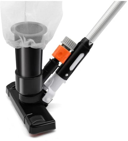 Acfthepiey Aspirateur de piscine - Accessoires de nettoyage professionnels durables - Tête d'aspiration et sac en pour spa et bassin - EU
