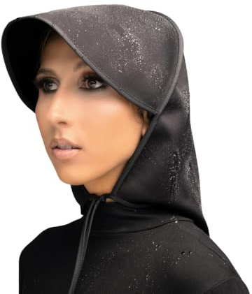 Hairbrella Satin- Lined, Waterproof, Rain Bonnét (Black)