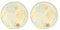 THUN, Lot de 2 assiettes plates en mélamine, ligne de mer à aimer, idée cadeau pour la cuisine, Ø 27 cm