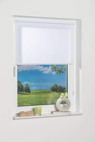 K-home Klemmfix-Minirollo, Weiß Tageslicht B80 x H200 cm