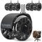 Sytopia Ruedas para silla de oficina, 11 mm x 22 mm, juego de 5 ruedas de goma para sillas de oficina, ruedas perfectas para alfombras, suelos duros, parqué, adecuadas para sillas del 99% (negro, no