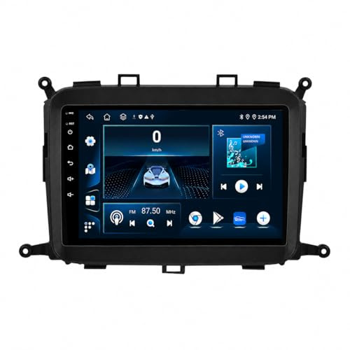 para KIA Carens 2017 2016 2015 2014 2013 2012 Pantalla de 9 Pulgadas 2 DIN Radio Android 15 Navegación del Coche Receptor de Audio para Coche en el Tablero Soporte CarPlay Android Auto/Radio FM Am/Co