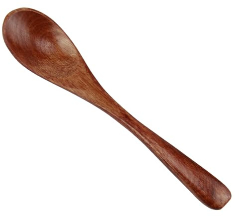 Holzlöffel Klein, Honiglöffel Holz Löffel, Teelöffel, Zuckerlöffel, Esslöffel, Langlebiger Holzlöffel für die Küche, 12-13cm