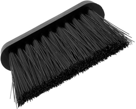 IWOWHERO Handheld Fireplace Brush and Chimney Brush Head Replacement Soft Whisk Broom for Ash Cleaning in European Style Fireplaces, Suitable for Villas and Wood-Burning Hearths, Set