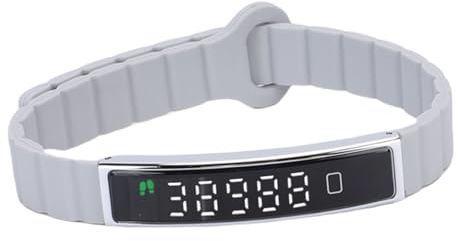Annadue Banda de Rastreador de Brazalete Inteligente, Actividad y Fitness con Contador de Pasos, Toma de Fotos Remotas, Actividad de Impermeabilización Adecuada para Deportes (Silver)