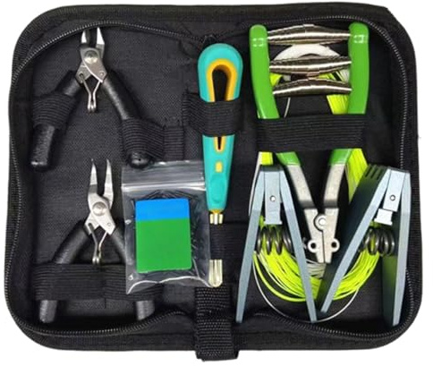 QSTDGVPW Kit D'outils pour Corder Une Raquette de Tennis - Outil Indispensable avec Sac de Rangement Robuste