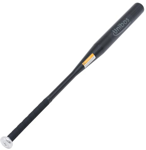 Unibos | 34-Inch Black Aluminium Baseball Bat – Heavy Duty Anti-Slip Grip Metal Bat For Adults & Teens – Outdoor Sports Equipment (1)