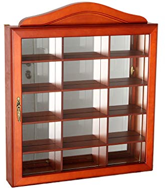 Vitrina para Pared Madera y Cristal Cierre Magnetico 42 cm