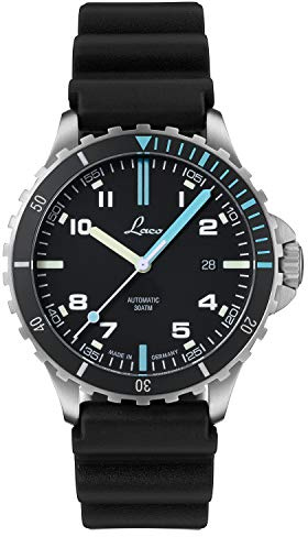 Laco Sportuhr Skorpion, Automatikuhr, Edelstahlgehäuse, Saphirglas, wasserdicht, Made in Germany
