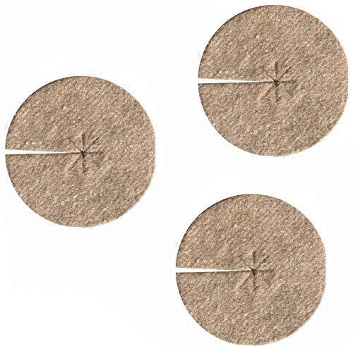 Disco per pacciamatura in iuta biologica, 700 g/m², protezione contro le erbacce biodegradabile e naturale, 19 cm, lotto di 3 (19 cm)