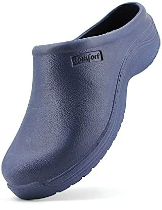JOMIX Zoccoli Sanitari Donna Ospedale Ciabatte Sanitarie Donna Gomma Scarpe Calzature Infermieri Cucina Giardino SD4097 (Blu, 39)