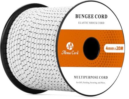 Abma Cord Gummirep 4mm 20M Elastisk Sladd Spännrep Elastiskt Rep Expander | Presenning, Släpvagn, Ryggsäck, Tältstång, Kajak