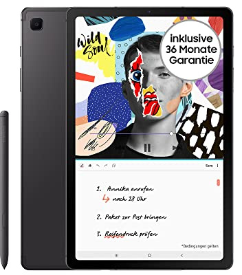 Samsung Galaxy Tab S6 Lite (2022), 10,4 Zoll TFT Display, 64 GB Speicher, WiFi, Android Tablet inkl. S Pen, Oxford Gray, inkl. 36 Monate Herstellergarantie