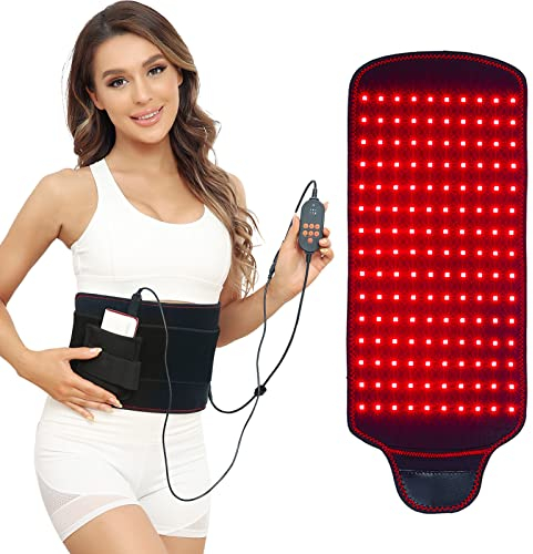 JOBYNA Infrarottherapie & Rotlichttherapie zur Körper Schmerz, 660nm & 850nm LED Red Light Therapy, Rotlichtlampe Infrarotlampe mit Timer, 3 Temperatur Tiefentherapie für Rücken Schulter Gelenke