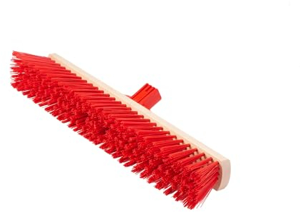 ToM PaR Balai de rue | Balai | Balayette avec support de manche plastique | Sans manche | Balai industriel large | Balai d'intérieur | Balai de jardin | Grand balai | Terrasse, Garage | Jardin | 50 cm