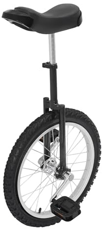 POIOKLJRE Beginner Unicycle, Best Unicycle for Beginners, 17.72 Inch Wheel Freestyle Balance Bike, Adjustable Height (28.74-33.46in), Manganese Steel and Aluminum Alloy, Anti-Slip Pedals