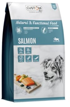 Custom Diet - Pienso Salmón Perro Adulto 2 kg – Pienso Completo Hipoalergénico Rico en Proteína de Salmón, Vitaminas & Ácidos Grasos Omega, Digestión Saludable