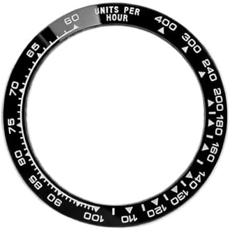 ROUHO 38,5mm Lunette de Montre Insert de Céramique Anneau de Substitution Lumineux Inlay 30,5mm Pièce pour Rolex Cosmograph Daytona 116500 - A1