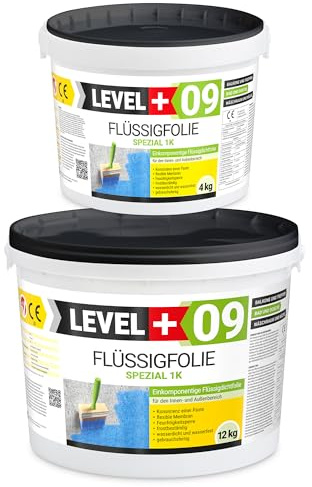 Flytande folie special 1K, balkongtätning, 16 kg terrass, bad, dusch, källare, tätningsmassa, tätning, RM09